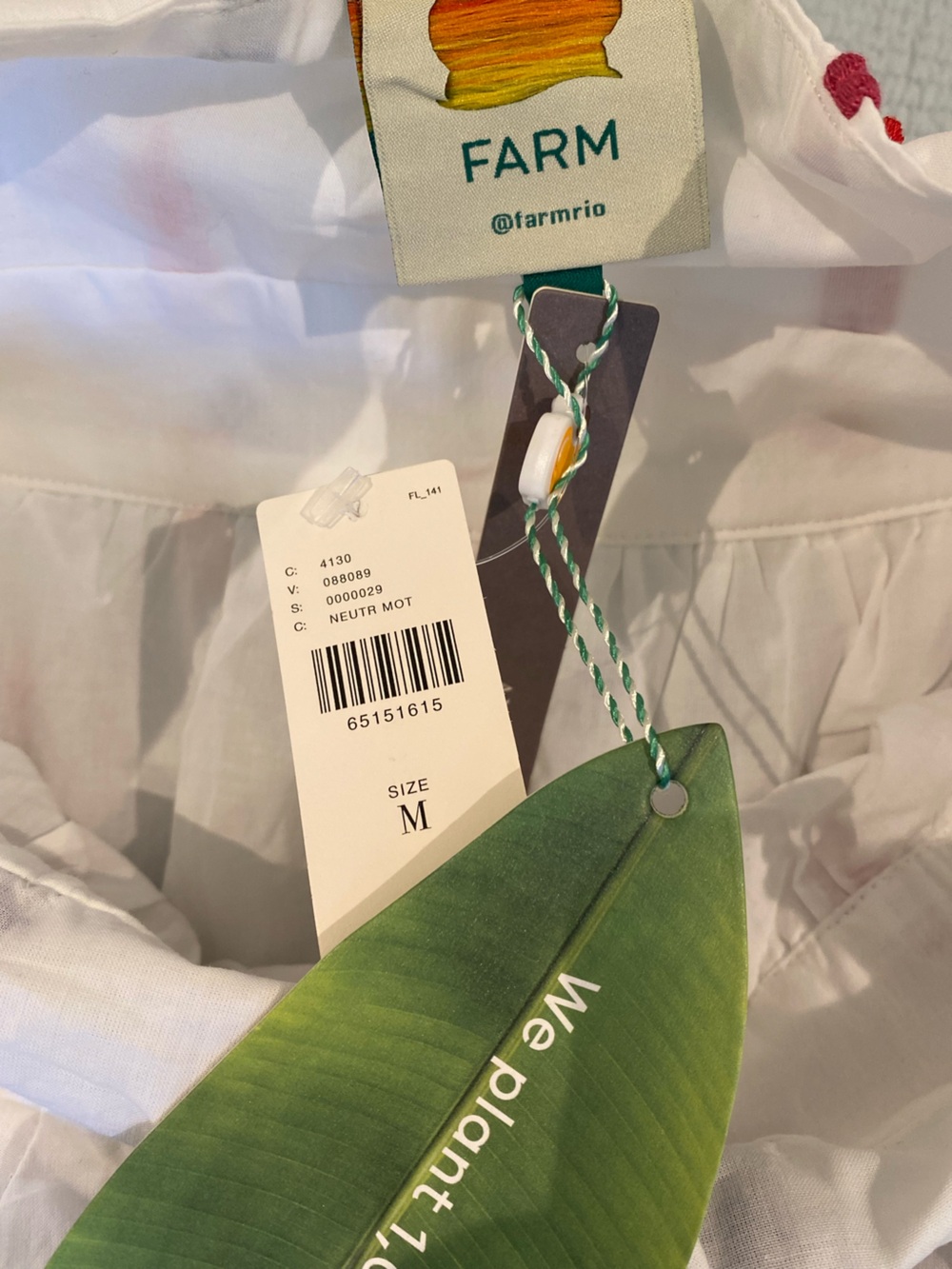 NWT Anthropologie FARM Rio Pineapple Multicolored Tiered Halter Midi Dress - Picture 6 of 7